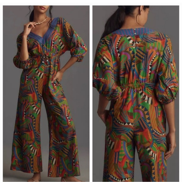 Farm Rio wide leg jumpsuit new with tags - Picture 2 of 9